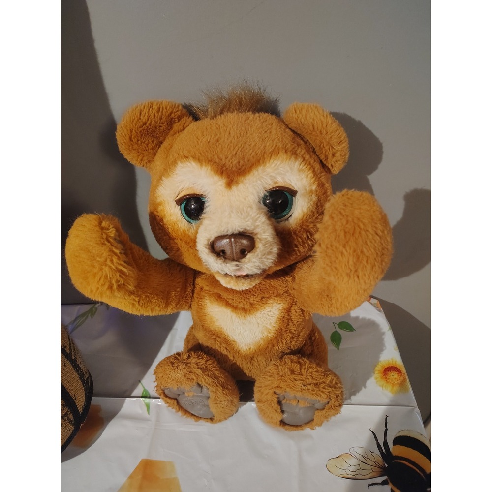 FurReal Friends Cubby the Curious Bear Interactive Plush Toy Brown Teddy Bear